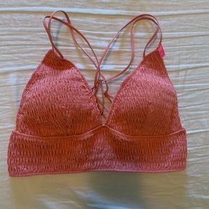 Rose colored bralette